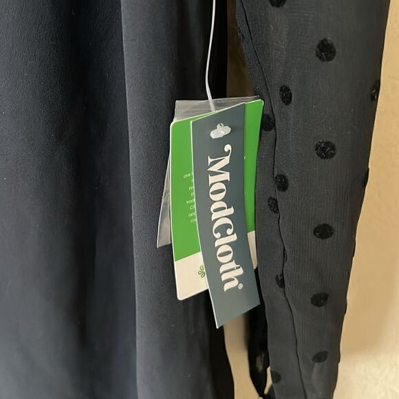 NWT ModCloth After the Aria Shift Dress Black Sz XS - Picture 9 of 14